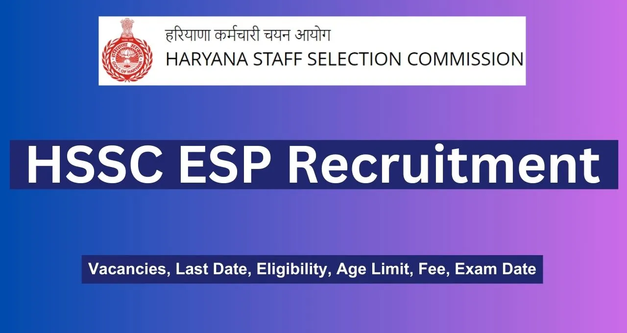 HSSC ESP Recruitment