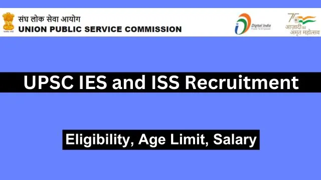 UPSC IES ISS Recruitment