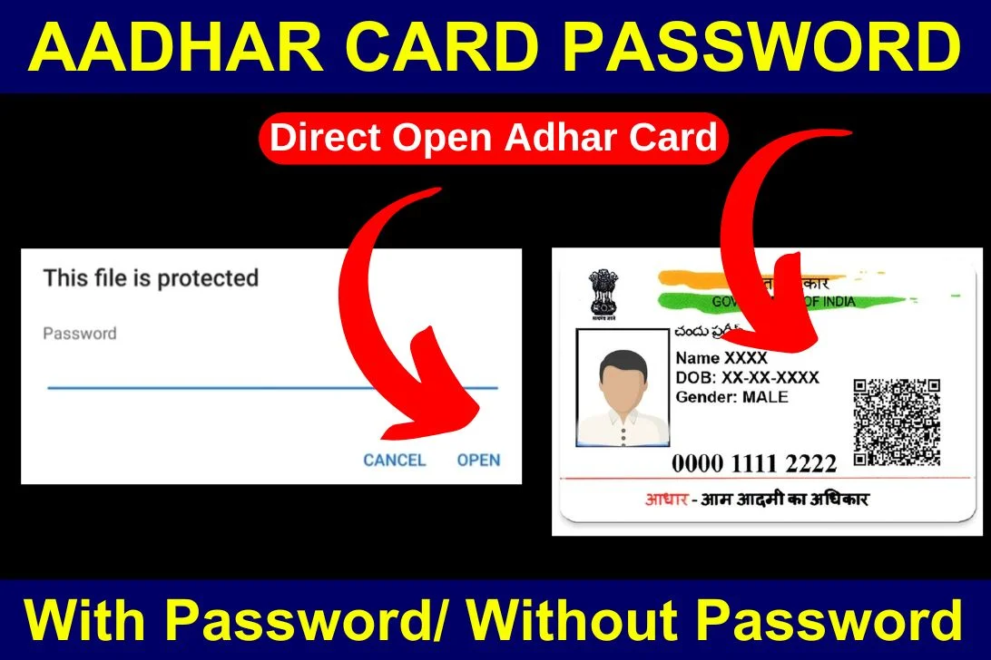 Aadhar Card Password 2024, Open without Password, Forgot Password, Kyow ...