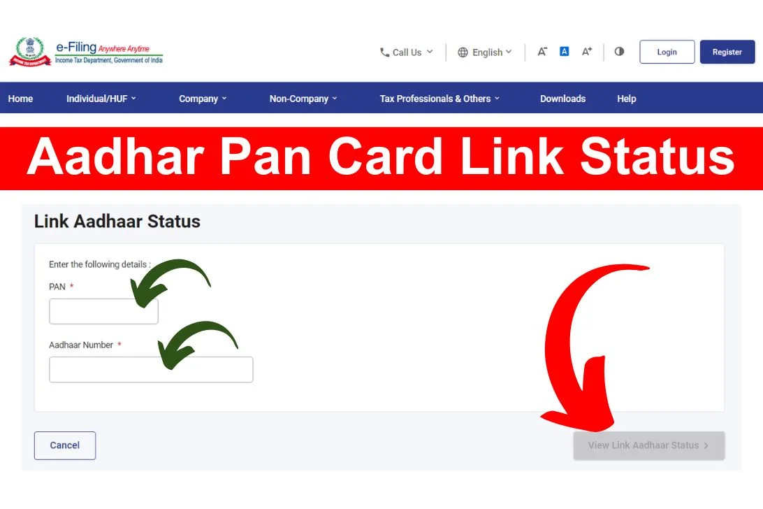 Aadhar Pan Card Link Status