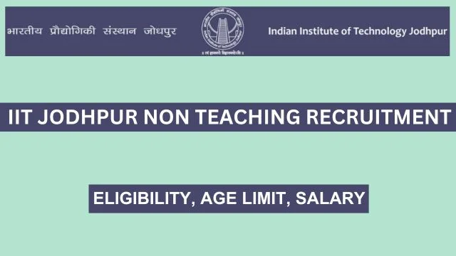 IIT Jodhpur Non Teaching Recruitment