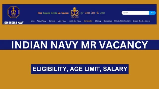 Indian Navy MR Vacancy