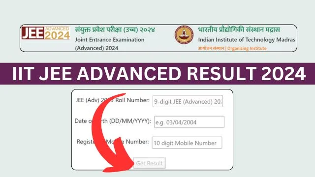 JEE Advanced Result 2024