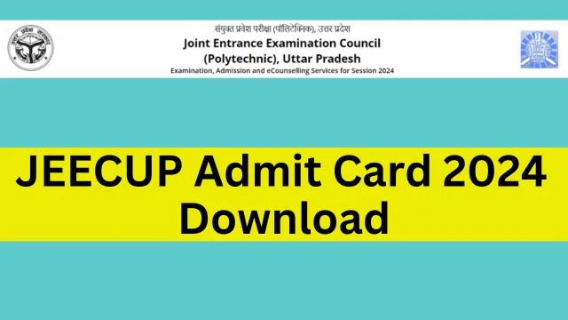 JEECUP Admit Card