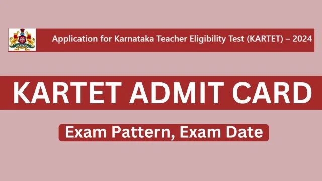 KARTET Admit Card