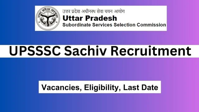 UPSSSC Sachiv Recruitment