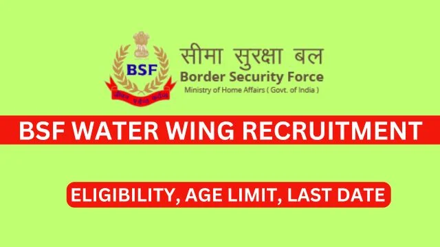 BSF Water Wing Recruitment