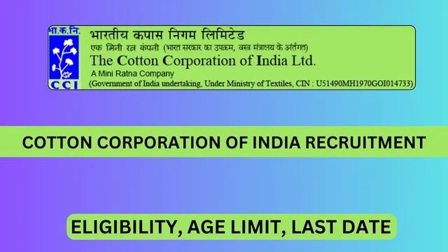 Cotton Corporation of India CCI Recruitment