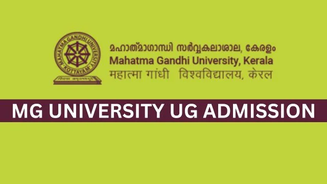 MG University UG Admission