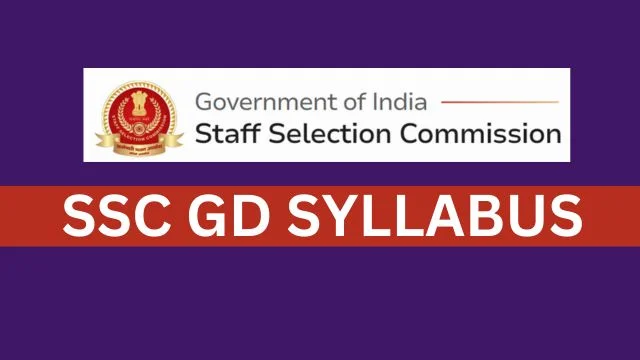 SSC GD Syllabus