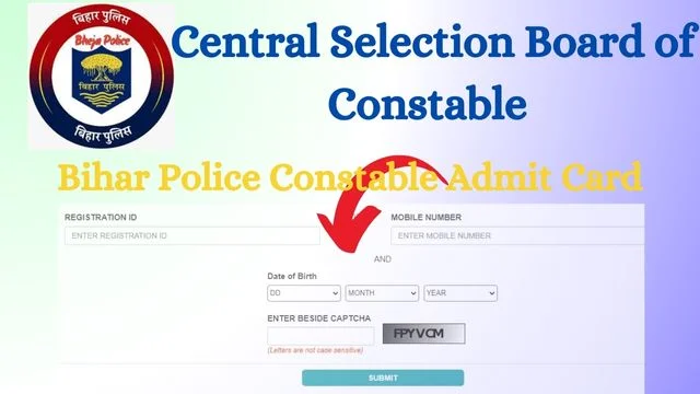 Bihar Police Constable Admit Card