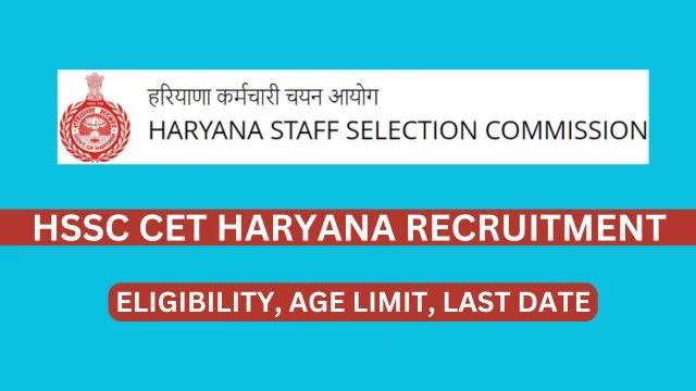 HSSC CET Haryana Recruitment