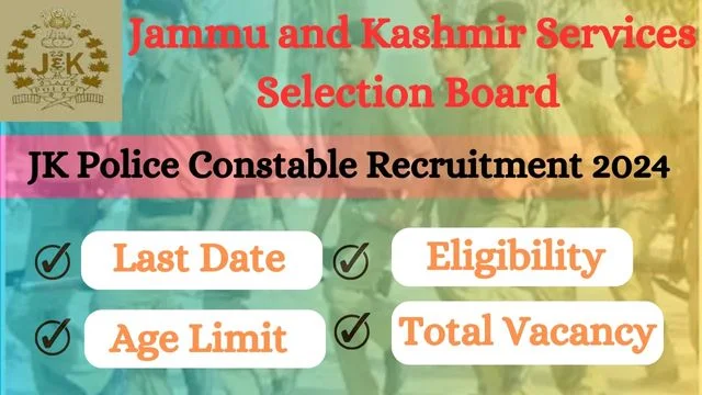 JK Police Constable Recruitment 2024