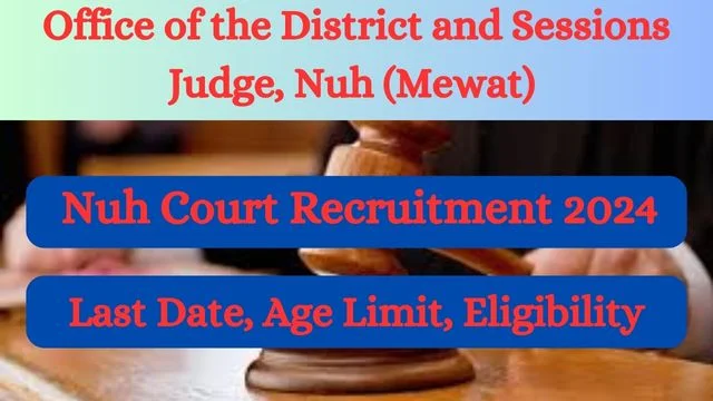 Nuh Court Recruitment 2024