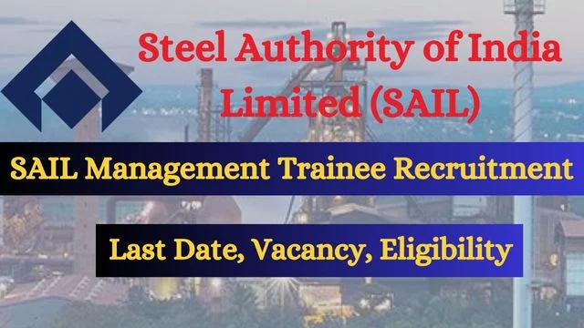 SAIL Management Trainee Recruitment