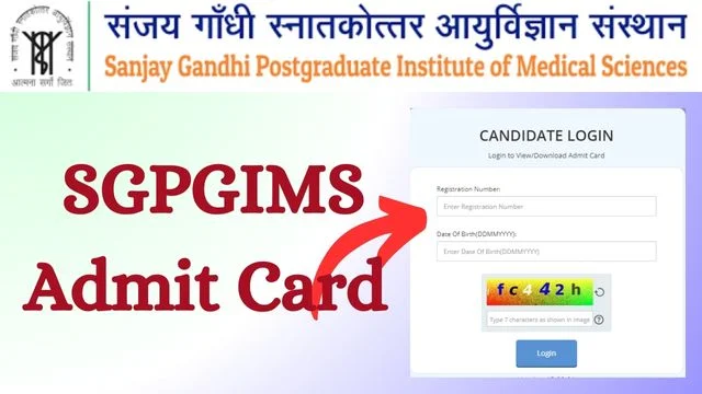 SGPGIMS Admit Card 2024