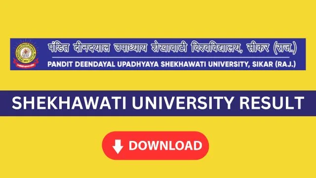 Shekhawati University Result