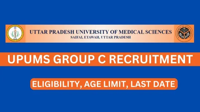 UPUMS Group C Recruitment