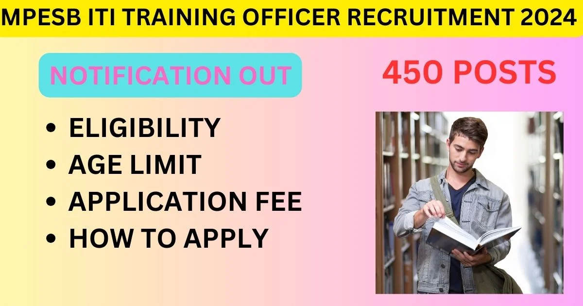 MPESB ITI Training Officer Recruitment 2024